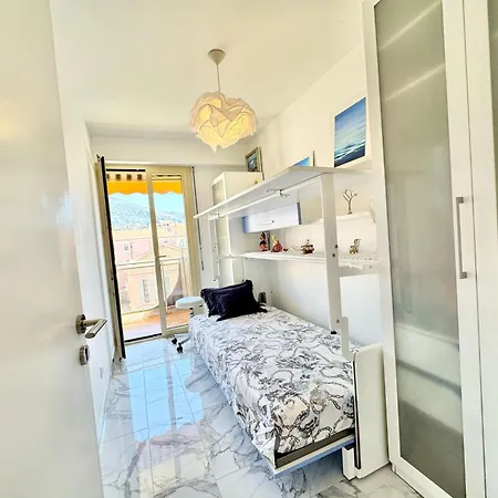 アパート Beau 3 Pieces, Vue Mer, 100m Du Casino Et Des Plages, Double Exposition Avec Terrasses マントン